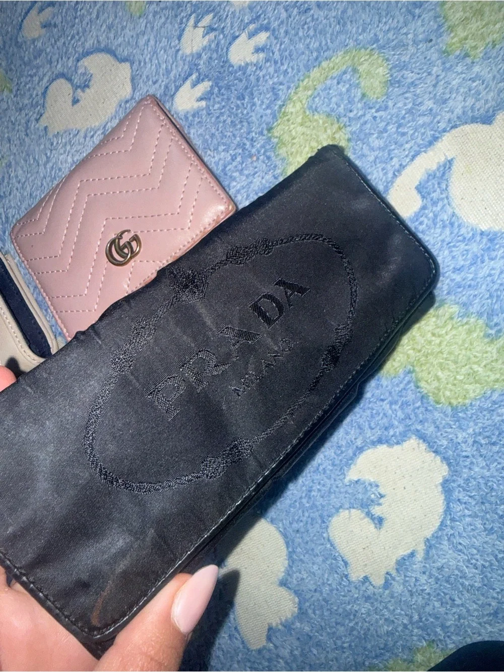 Gucci Pink Quilted Chevron Mini Wallet with Double G Logo BUNDLE - Picture 4 of 8